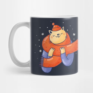 Winter Scarf Cat Mug